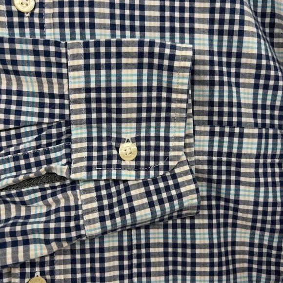 J.Crew Men Plaid Secret Wash Cotton Long Sleeve Casual Shirt Size M - Picture 5 of 6